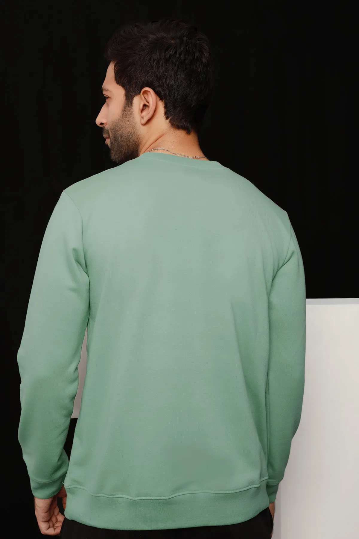 Basic Tea Green Sweatshirt - W21 - MSW011R