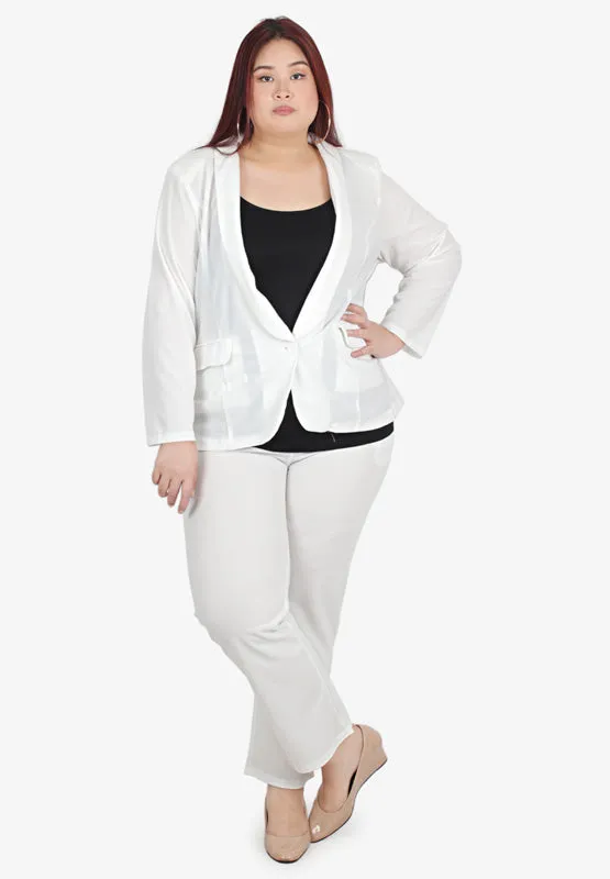 Blair Stretch Work Blazer - White