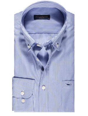 Button Down Hairstripe Shirt Blue