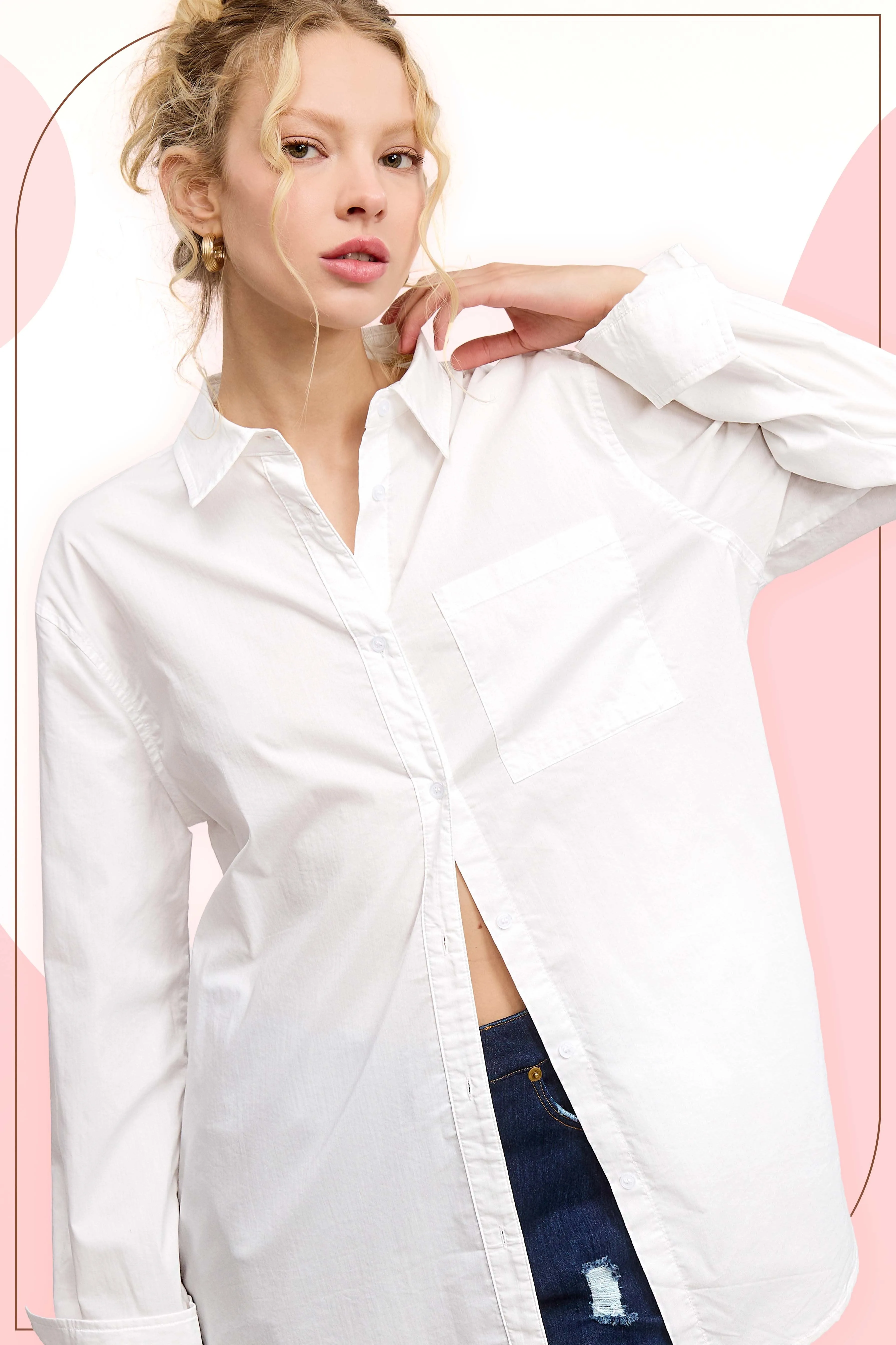 Cotton Button Down Shirt