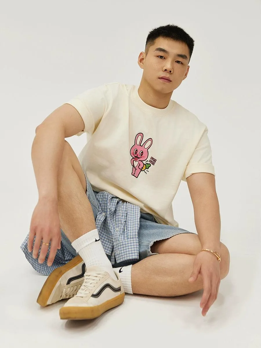 Cream Bunny Graphic Tee