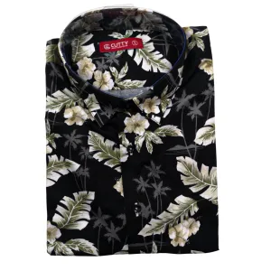 Cutty CGino Black Floral Shirt