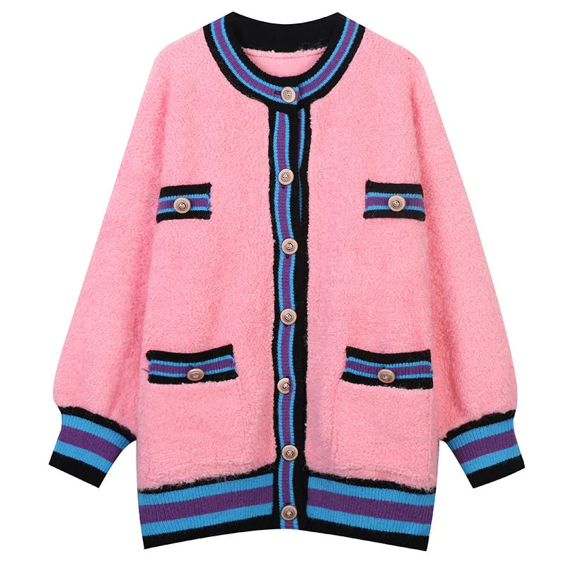 Delighted by You Striped Knit Cardigan