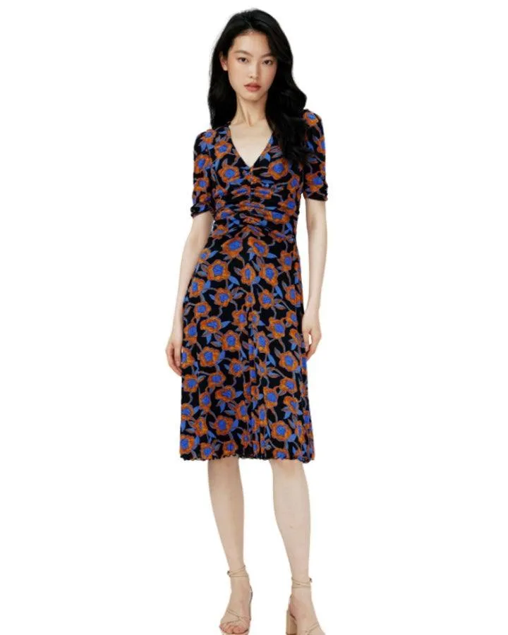 DVF Koren Reversible Print Dress