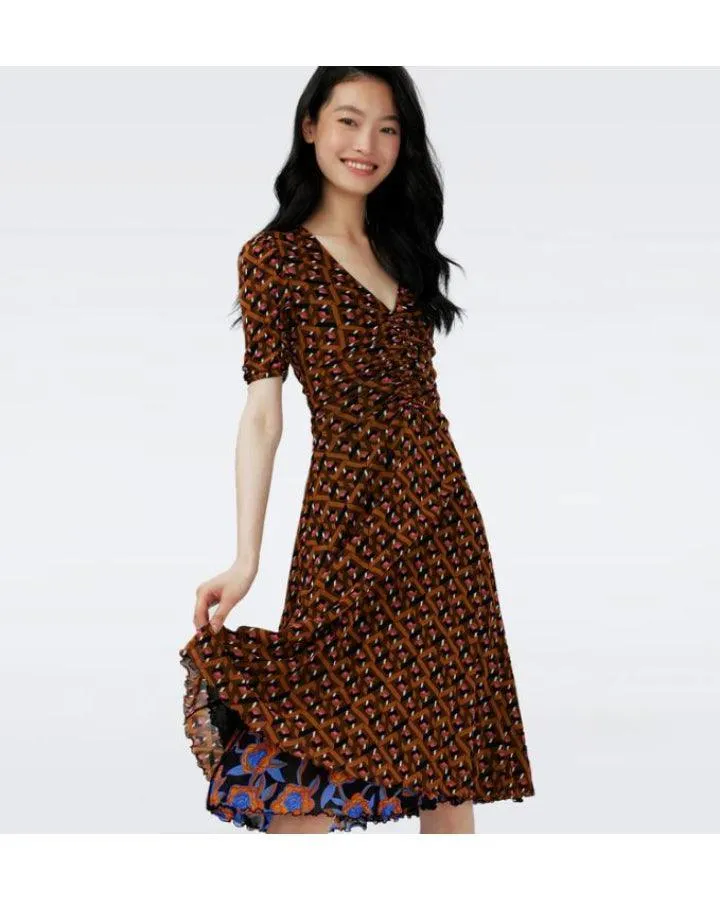 DVF Koren Reversible Print Dress