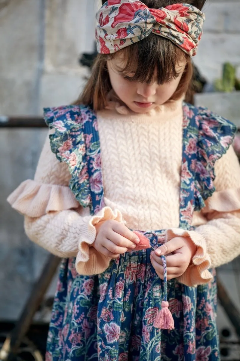 ELEONOR WILD FLOWERS SKIRT W/ SUSPENDERS