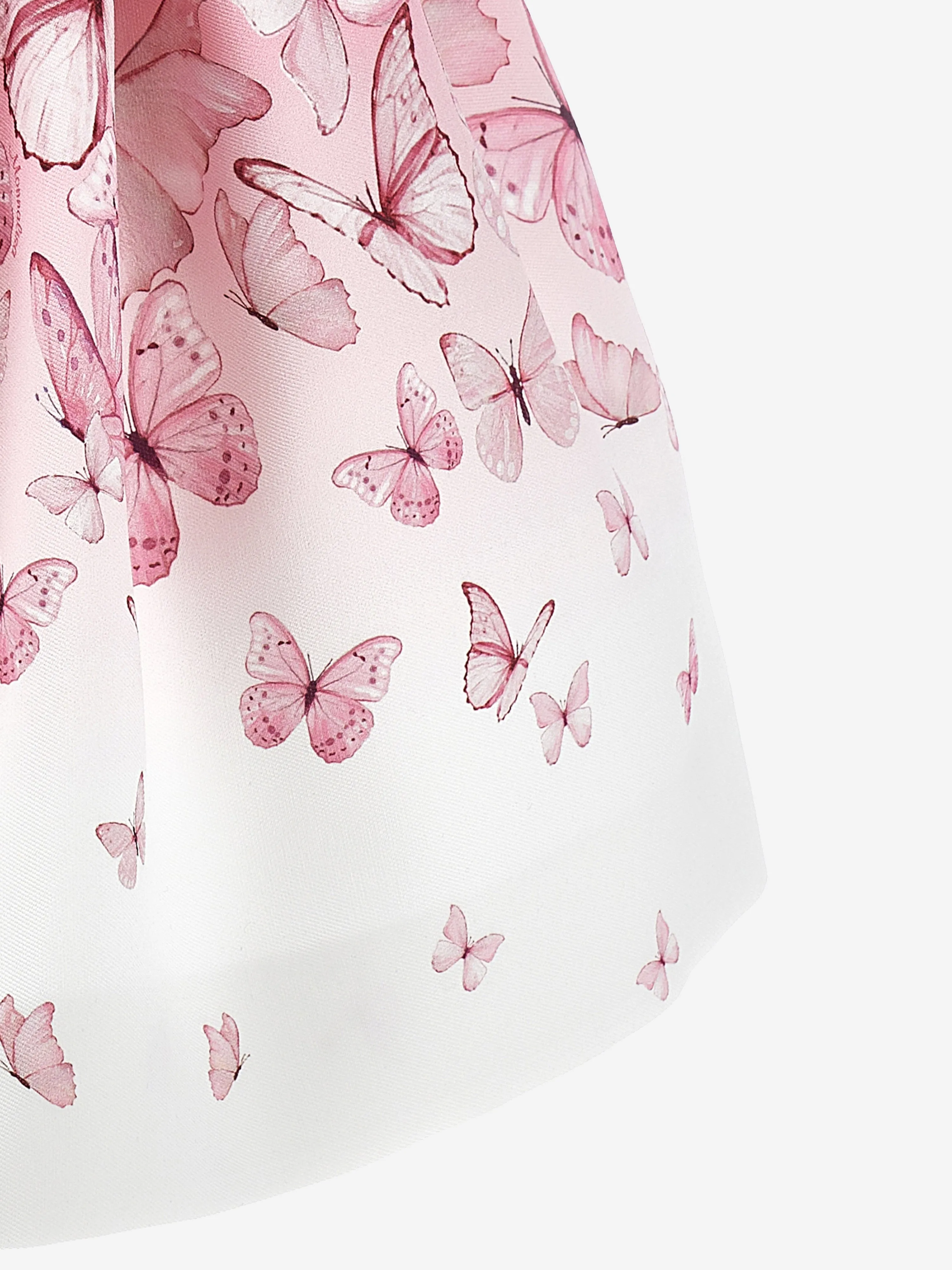 Girls Butterfly Print Skirt in Pink