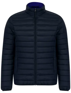 Inigo Funnel Neck Quilted Puffer Jacket in Sky Captain Navy - Tokyo Laundry