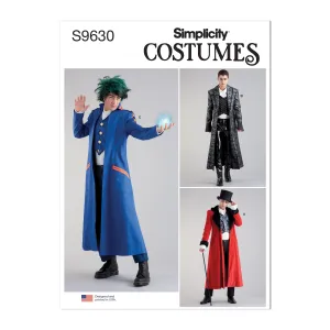 Simplicity Sewing Pattern S9630 MEN'S COSTUME COATS