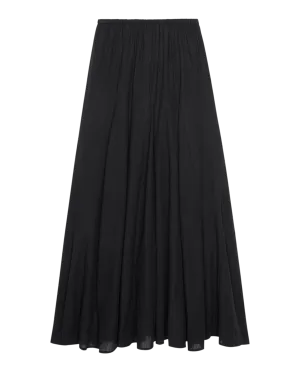 The Godet Skirt. -- Black