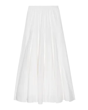 The Godet Skirt. -- White