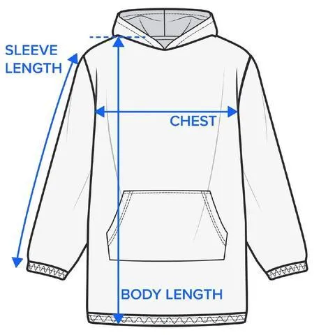 The Ocean Hues Wearable Blanket Hoodie